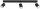 Deckenspot verstellbar Schwarz 3-flammig GU10 L:60 cm Leuchte