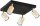 Deckenspot Schwarz Gold Metall GU10 B:30 cm dekorativ Leuchte