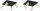 Deckenspot Schwarz Gold Metall GU10 B:30 cm dekorativ Leuchte