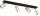 Deckenspot verstellbar Schwarz Gold Metall GU10 L:60 cm Leuchte