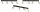 Deckenspot verstellbar Schwarz Gold Metall GU10 L:60 cm Leuchte
