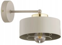 Wandleuchte Metall Beige Gold E27 L:20 cm Modern