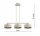 Pendelleuchte 3-flammig Beige Gold Metall E27 L:70 cm Leuchte