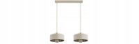 Hängelampe 2-flammig Beige Gold E27 L:40 cm Modern