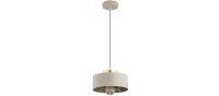 Pendelleuchte Metall Beige Gold E27 B:20 cm Modern