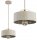 Pendelleuchte Metall Beige Gold E27 B:20 cm Modern
