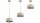 Pendelleuchte Metall Beige Gold E27 B:20 cm Modern
