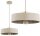 Pendelleuchte Beige Gold Metall E27 Ø30 cm rund Modern