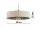 Pendelleuchte Beige Gold Metall E27 Ø30 cm rund Modern