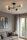 Deckenleuchte 4-flammig Glas Metall Schwarz E27 L:70 cm Leuchte