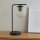 Tischlampe Glas Metall Schwarz E27 H:38 cm wohnlich Leuchte