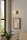 Wandleuchte Retro Glas Schirm Metall Gold E27 L:15 cm Leuchte