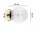 Wandleuchte Retro Glas Schirm Metall Gold E27 L:15 cm Leuchte