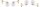 Wandlampe Retro Schirm Glas Metall Gold E27 T:20 cm Leuchte