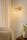 Wandlampe Retro Schirm Glas Metall Gold E27 T:20 cm Leuchte