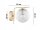 Wandleuchte Glas Schirm Metall Gold E27 T:15 cm Retro Leuchte