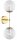 Wandlampe Up Down Retro Glas Metall Gold E27 H:40 cm Leuchte