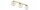 Deckenleuchte 3-flammig Glas Metall Gold E27 L:60 cm Leuchte