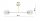 Deckenlampe Glas Metall Gold 2-flammig E27 70 cm Retro Leuchte