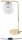 Tischleuchte Retro Metall Glas Metall Gold E27 38 cm Leuchte