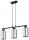 Hängelampe 3-flammig Silber Metall E27 L:10 cm Modern Leuchte