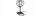 Tischlampe Glas Metall Schwarz E27 H:38 cm Draht Modern