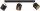 Deckenspot schwenkbar Metall Schwarz Gold E27 L:60 cm Leuchte
