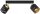 Deckenspot verstellbar Schwarz Gold Metall E27 L:40 cm Leuchte