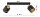 Deckenspot verstellbar Schwarz Gold Metall E27 L:40 cm Leuchte