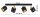 Deckenspot schwenkbar Metall Schwarz Gold E27 L:60 cm Leuchte