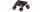 Deckenspot flexibel 4-flammig Schwarz Gold E27 L:30 cm Leuchte