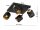 Deckenspot flexibel 4-flammig Schwarz Gold E27 L:30 cm Leuchte