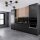 Deckenleuchte 4-flammig Metall Schwarz Gold E27 L:70 cm Leuchte