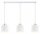 Pendelleuchte 3-flammig Weiß Gold E27 L:60 cm Metall Leuchte