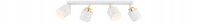 Deckenspot flexibel Weiß Gold Metall E27 L:60 cm...