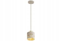 Pendelleuchte Beige Gold Metall E27 B:10 cm Modern