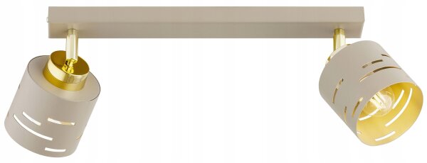 Deckenspot verstellbar Beige E27 L:40 cm dekorativ Leuchte