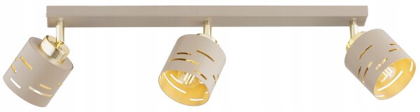 Deckenspot schwenkbar Beige Gold E27 L:60 cm Modern Leuchte