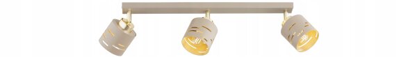 Deckenspot schwenkbar Beige Gold E27 L:60 cm Modern Leuchte