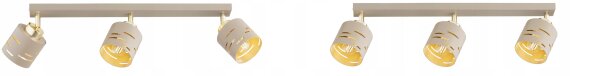 Deckenspot schwenkbar Beige Gold E27 L:60 cm Modern Leuchte
