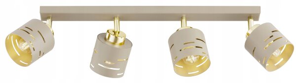 Deckenspot verstellbar Beige Gold E27 L:60 cm Modern Leuchte