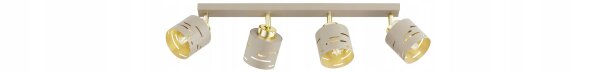 Deckenspot verstellbar Beige Gold E27 L:60 cm Modern Leuchte