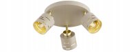 Deckenspot verstellbar 3-flammig Beige Gold E27...