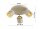 Deckenspot verstellbar 3-flammig Beige Gold E27 Ø30 cm Leuchte