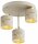 Deckenleuchte 3-flammig Beige Gold E27 Ø30 cm Modern Leuchte