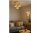 Deckenleuchte 3-flammig Beige Gold E27 Ø30 cm Modern Leuchte