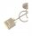 Deckenleuchte 2-flammig Beige Gold E27 L:30 cm Modern Leuchte