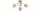 Deckenleuchte 3-flammig Beige Gold E27 L:45 cm Modern Leuchte