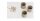 Deckenleuchte 3-flammig Beige Gold E27 L:45 cm Modern Leuchte