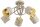 Deckenleuchte 5-flammig Beige Gold E27 L:50 cm Modern Leuchte